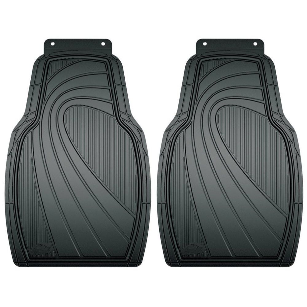 Armor All 79957  2 Piece Rubber Value Floor Mat - Black