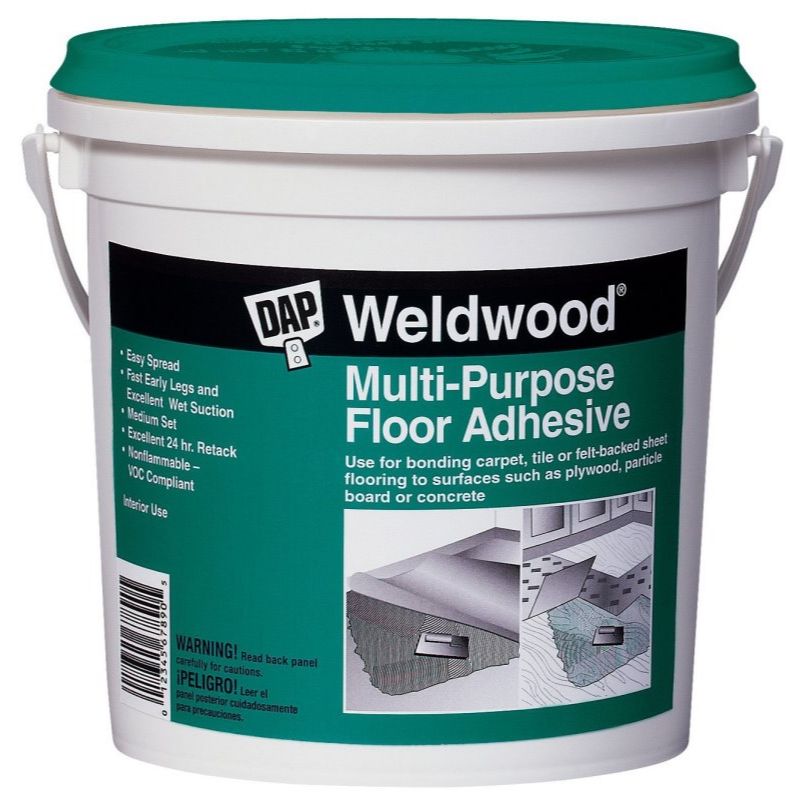 DAP 00141  Weldwood Multi-Purpose Floor Adhesive - Off-White Quart