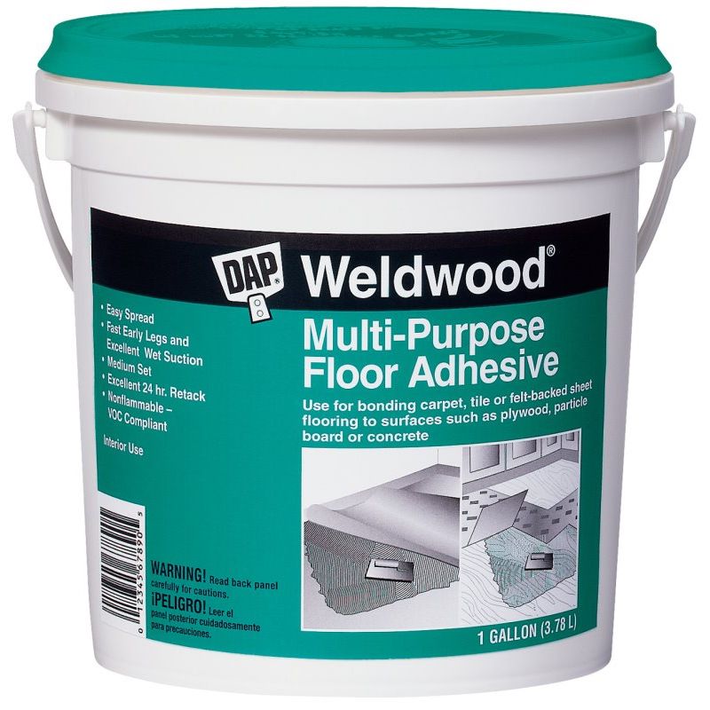 DAP 00142 Weldwood Multi-Purpose Floor Adhesive - Off-White Gallon DAP 00142 Weldwood Multi-Purpose Floor Adhesive - Off-White Gallon
