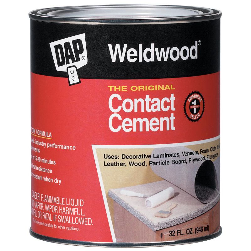 DAP 00272  Weldwood Original Contact Cement - Quart