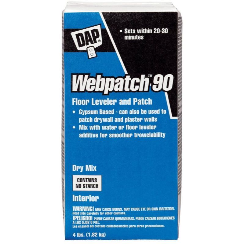 DAP 10314 WEBPATCH 90 General Purpose Patch and Floor Leveler (Dry Mix) - Off-White 4-lb DAP 10314 WEBPATCH 90 General Purpose Patch and Floor Leveler (Dry Mix) - Off-White 4-lb