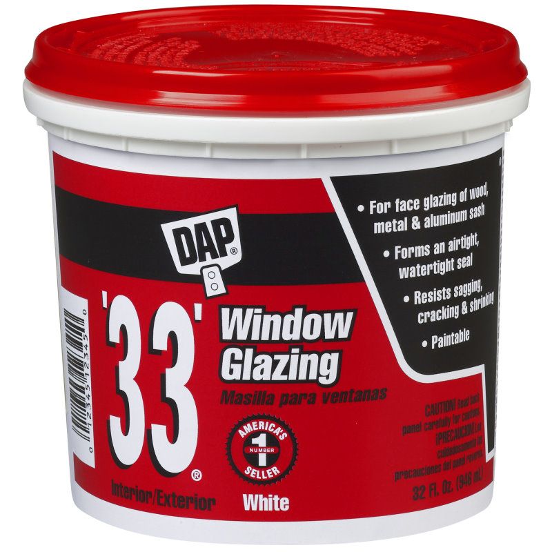 DAP 12122 '33' Window Glazing (RTU) - White Quart DAP 12122 '33' Window Glazing (RTU) - White Quart