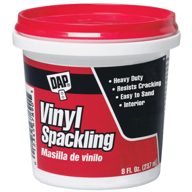 DAP 12130 Vinyl Spackling (RTU) - White 8-oz DAP 12130 Vinyl Spackling (RTU) - White 8-oz