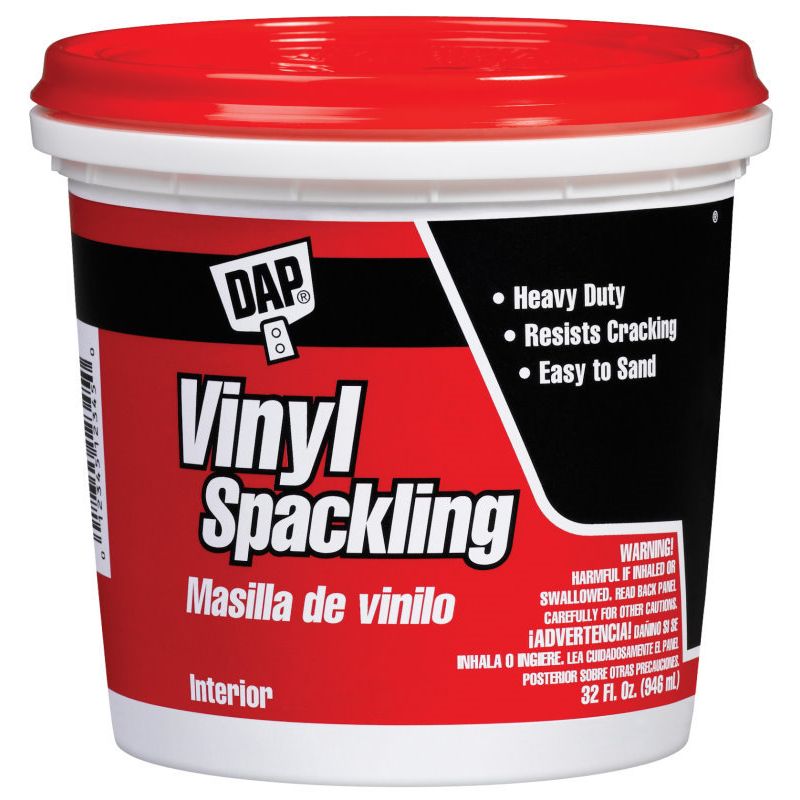 DAP 12132 Vinyl Spackling (RTU) - White Quart DAP 12132 Vinyl Spackling (RTU) - White Quart