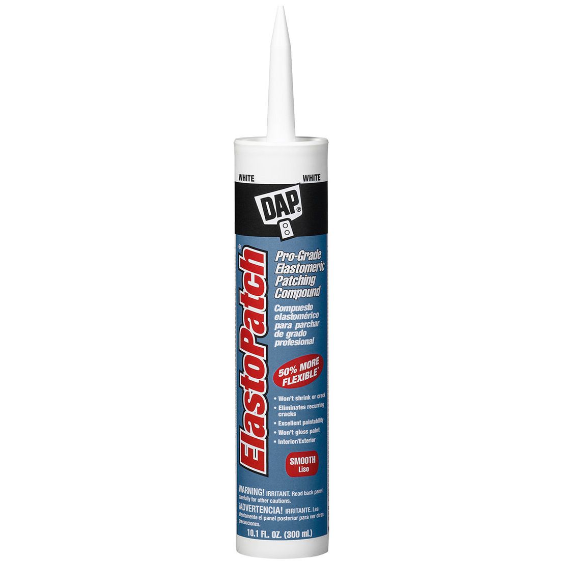 DAP 12276  Elastopatch Smooth Flexible Patching Compound (RTU) - White 10.1 oz