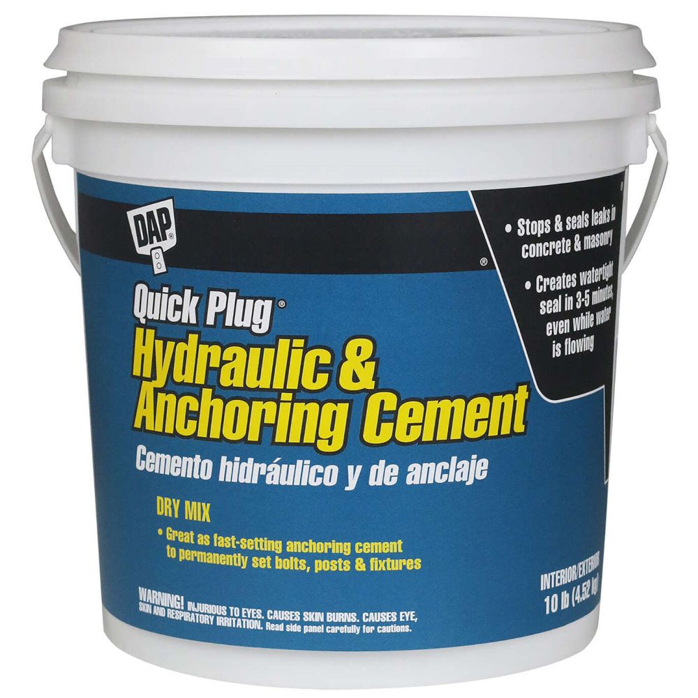 DAP 14090 Quick Plug Hydraulic and Anchoring Cement - 10 lb DAP 14090 Quick Plug Hydraulic and Anchoring Cement - 10 lb