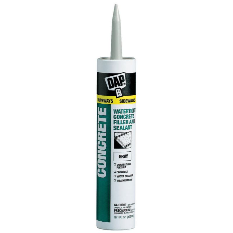 DAP 18021  Concrete and Mortar Watertight Filler and Sealant - Gray 10.1-oz Cartridge (18096)