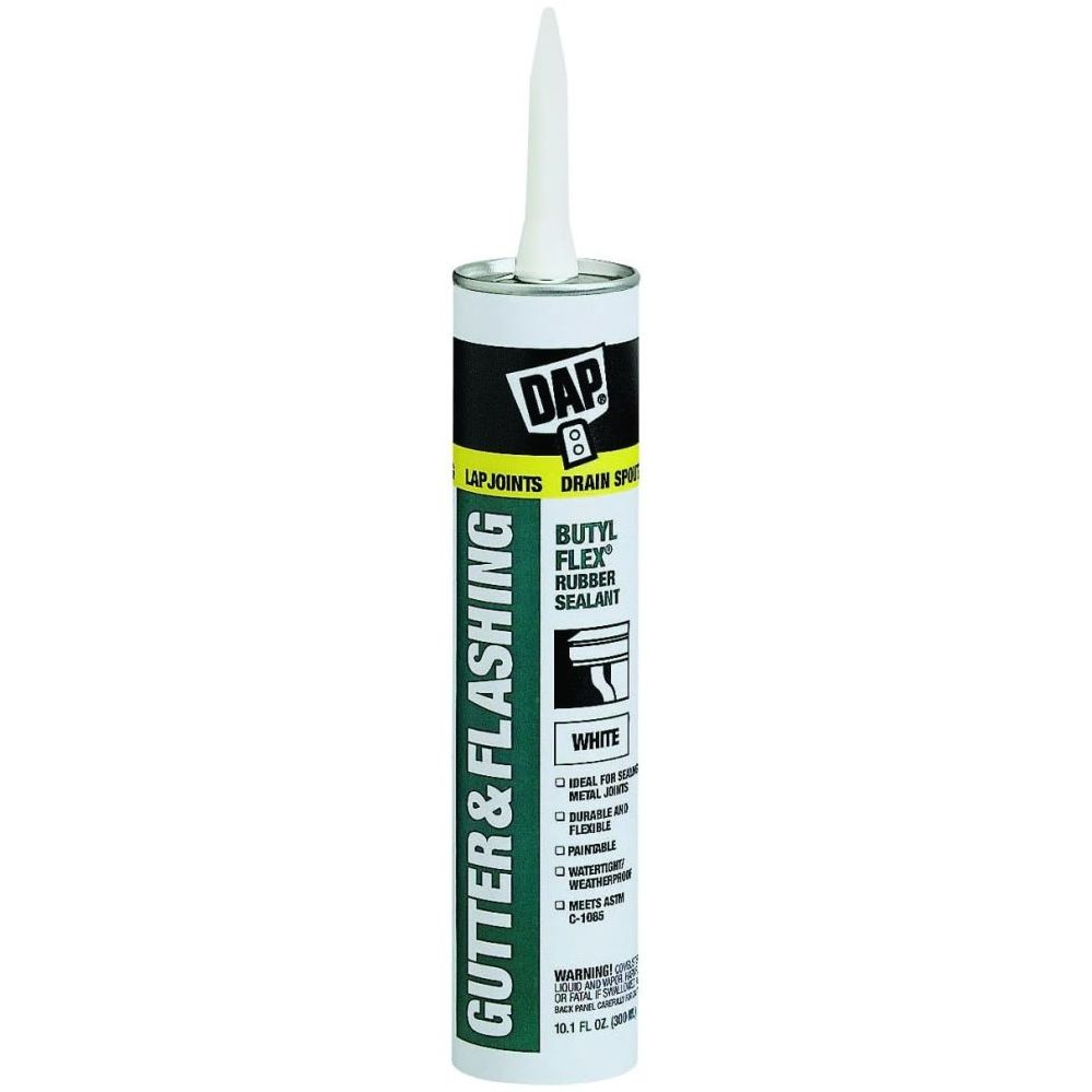 DAP 18185  Aluminum Grey BUTYL-FLEX Gutter & Flashing Sealant 10.1-oz (18188)