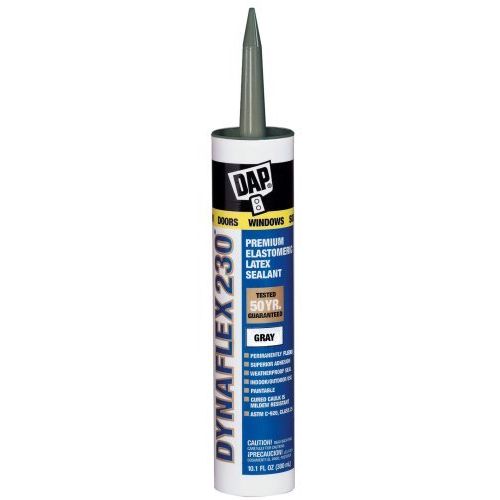 DAP 18301  DYNAFLEX 230 Premium Indoor/Outdoor Sealant - Gray 10.1-oz Cartridge (18286)