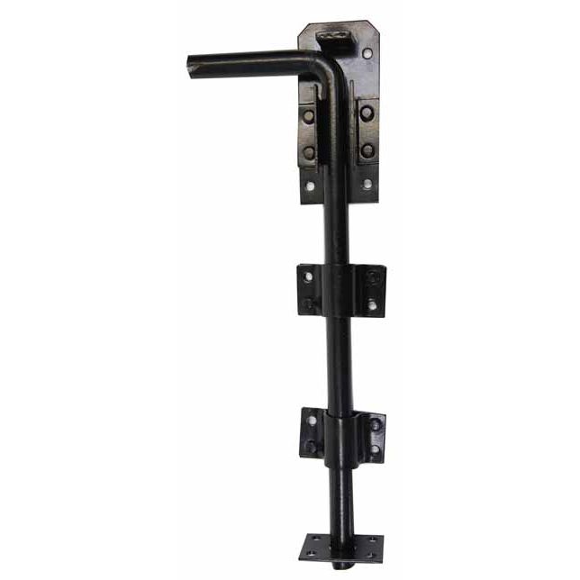 GatePro 5203003  12" x 5/8" Garage Door Cane Bolt - Black Finish