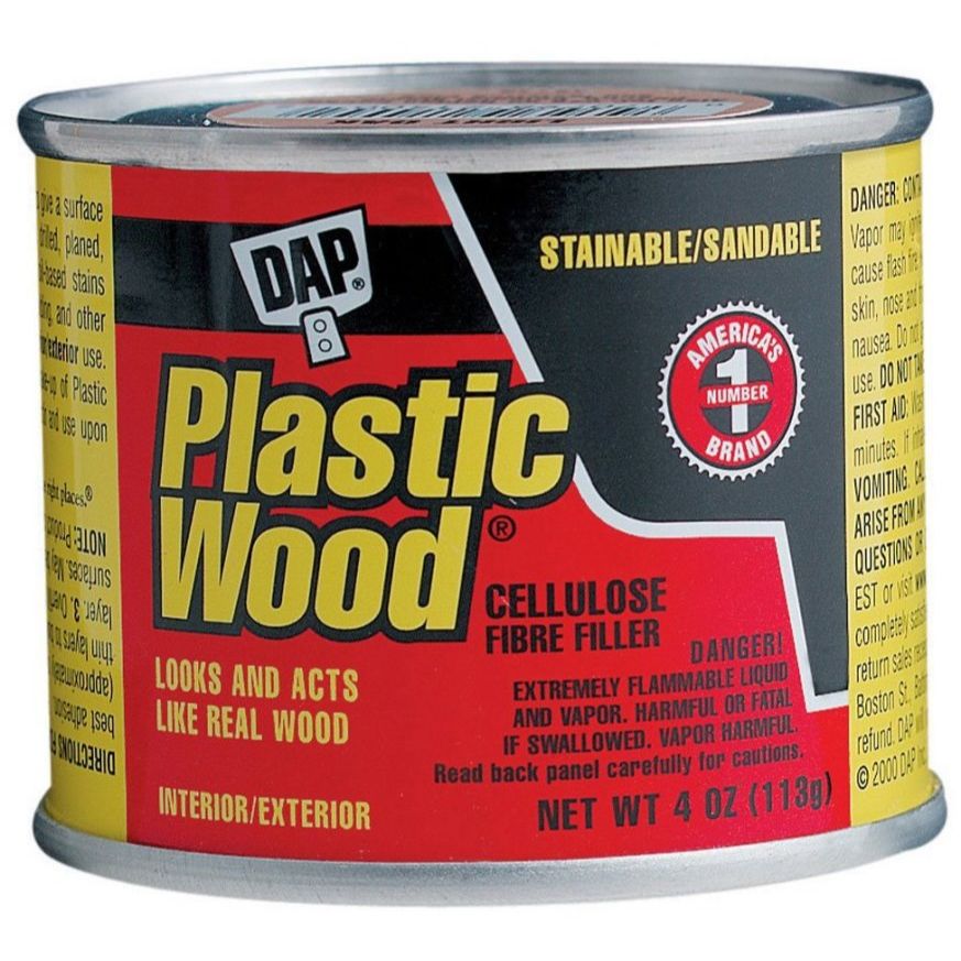 DAP 21502  Plastic Wood Solvent Wood Filler (RTU) - Natural 4-oz Can