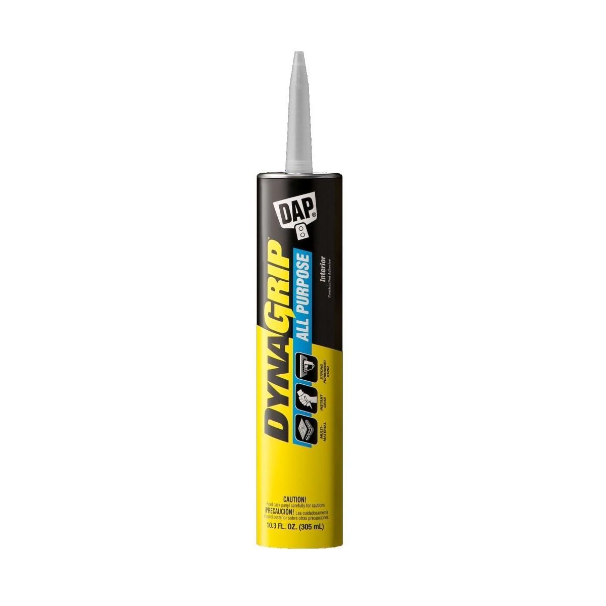 DAP 27501  DynaGrip All Purpose Construction Adhesive - Tan 10.3-oz Cartridge