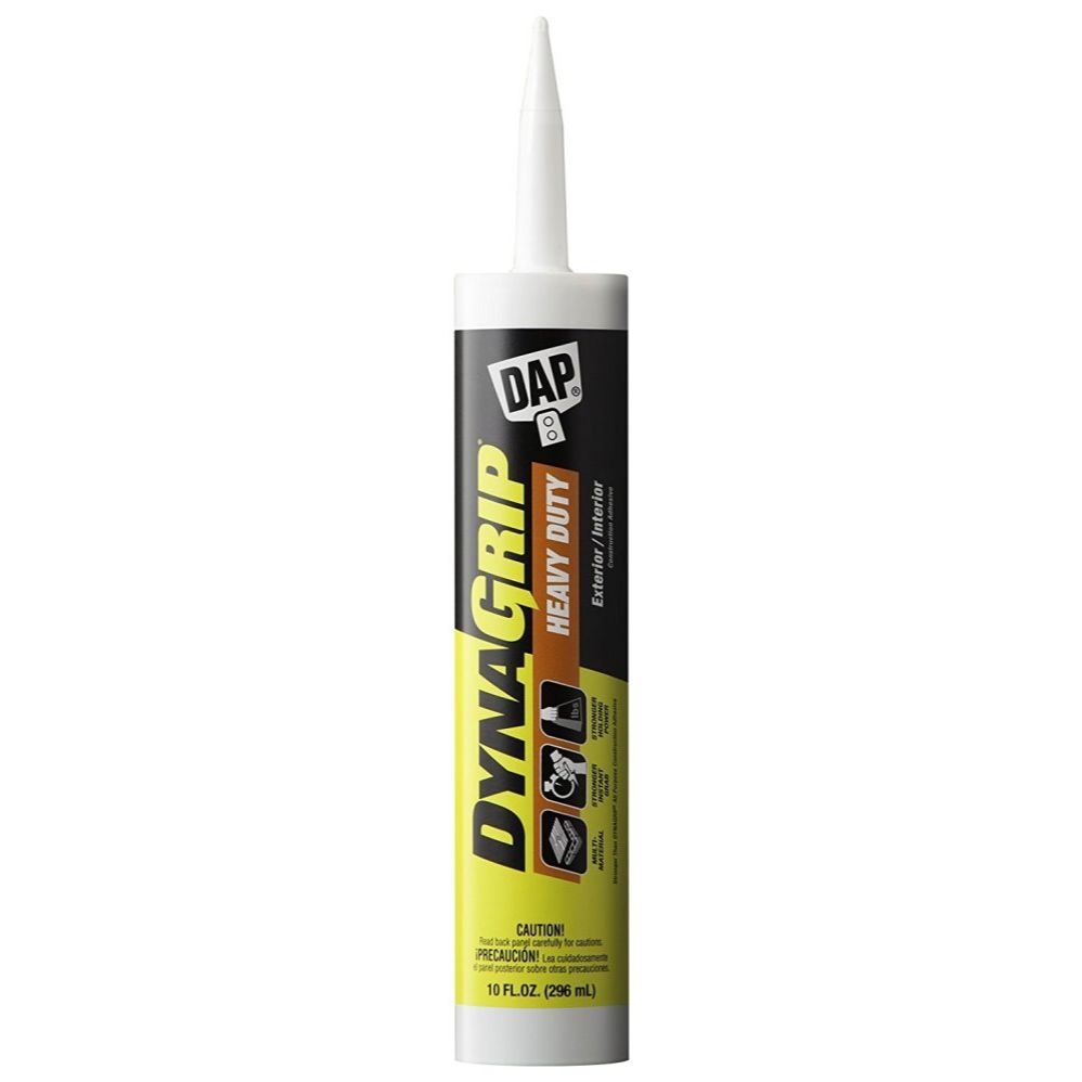 DAP 27509  DynaGrip Heavy Duty Construction Adhesive - Off-White 10-oz Cartridge