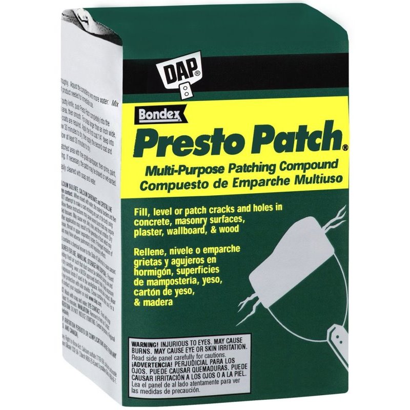 DAP 58505 Presto Patch Multi-Purpose Patching Compound (Dry Mix) - White 4-lb DAP 58505 Presto Patch Multi-Purpose Patching Compound (Dry Mix) - White 4-lb