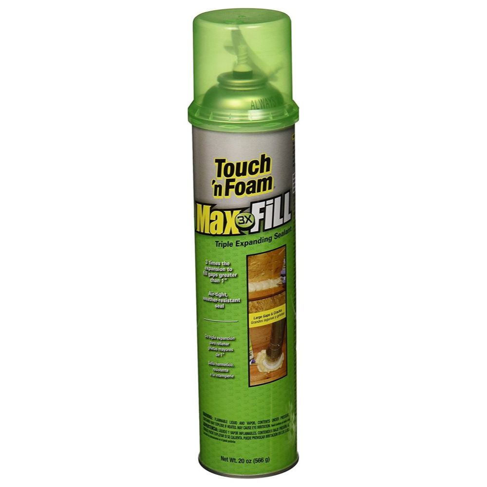 DAP 7565020012 Touch'N Foam MaxFill Triple Expanding Sealant - Tan 20-oz DAP 7565020012 Touch'N Foam MaxFill Triple Expanding Sealant - Tan 20-oz