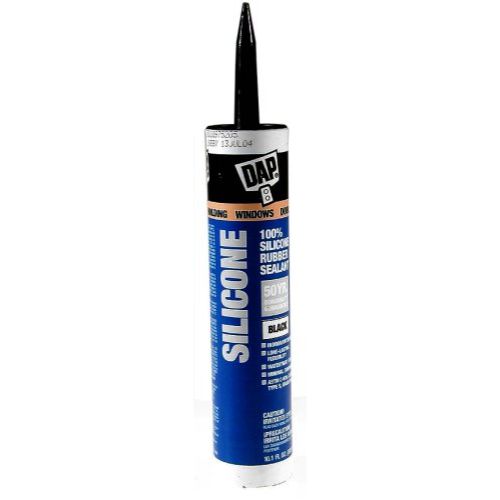 DAP 08642  Silicone Multi-Purpose Sealant - Black 9.8-oz Cartridge