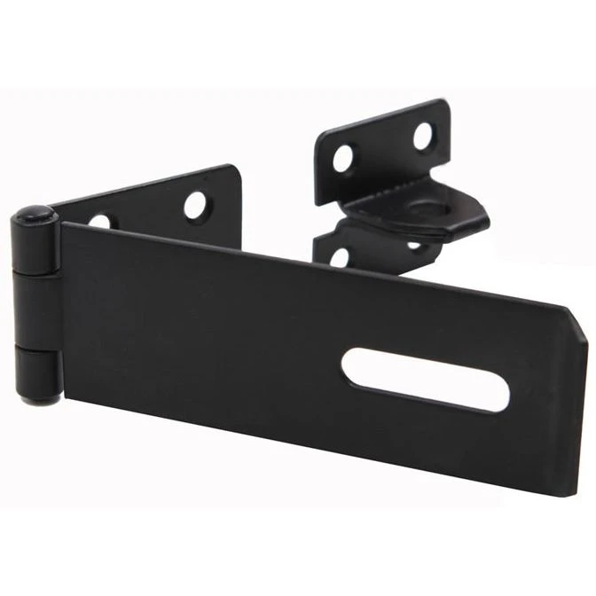 GatePro 5331003  4" Safety Pattern Hasp and Staple - Black Finish