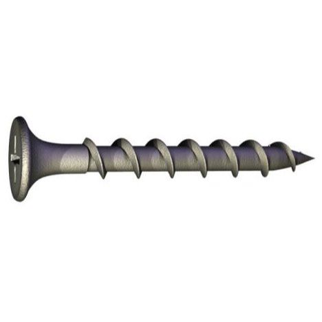 Grabber 1100RG  #8 x 3" General Purpose Exterior Wood Screws Coarse Thread with GrabberGard - 2000 per Box