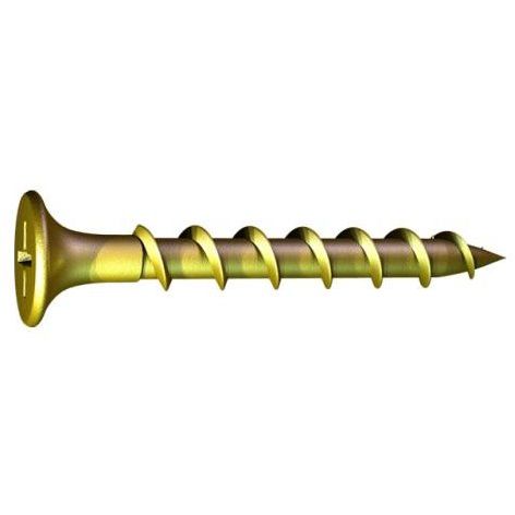 Grabber 1100YZ  #8 x 3" General Purpose Interior Wood Screws Coarse Thread with Yellow Zinc - 2000 per Box