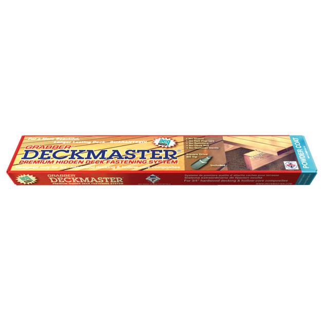 Grabber DMP100-10 Deckmaster Hidden Deck Bracket System Brown Powder Coat Brackets and Screws for 3/4" Hardwood and Hollow-Core Composites - 10 Bracket Pack Grabber DMP100-10 Deckmaster Hidden Deck Bracket System Brown Powder Coat Brackets and Screws for 3/4" Hardwood and Hollow-Core Composites - 10 Bracket Pack