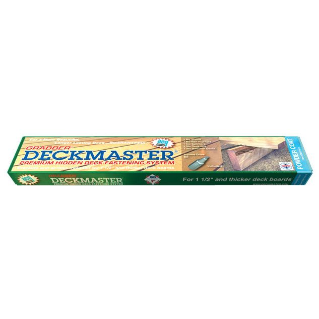 Grabber DMP175-10 Deckmaster Hidden Deck Bracket System Brown Powder Coat Brackets and Screws for 1-1/2" and Thicker Deck Boards - 10 Bracket Pack Grabber DMP175-10 Deckmaster Hidden Deck Bracket System Brown Powder Coat Brackets and Screws for 1-1/2" and Thicker Deck Boards - 10 Bracket Pack