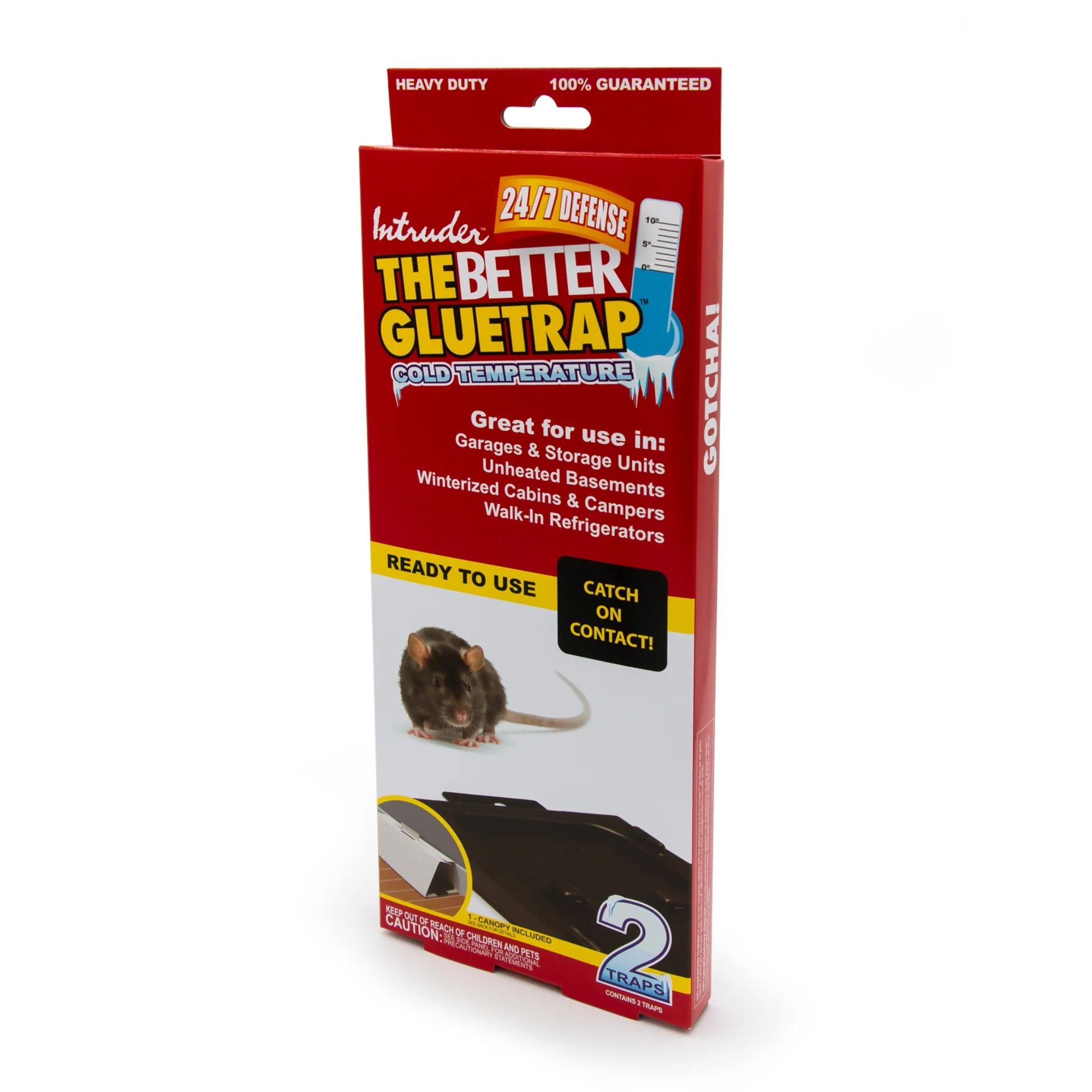 Intruder 17515  The Better Glue Trap for Cold Temperature with Canopy Large 2 Pack