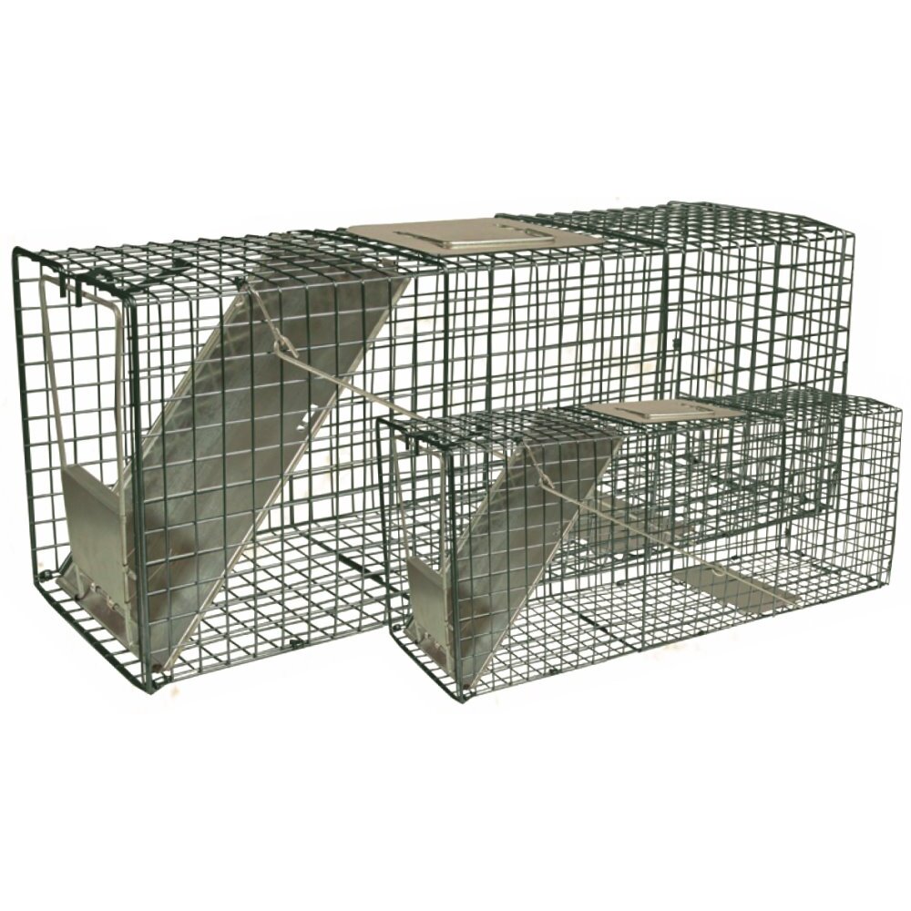 Intruder 24210  Relocator Live Trap - Combo Value Pack (Set of two) Spring Loaded Door 24" x 8" x 8" and 32" x 10" x 10"