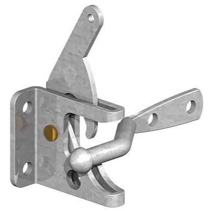 GatePro 6010011  2" Wide Mouth Auto Gate Latch - Galvanized Finish