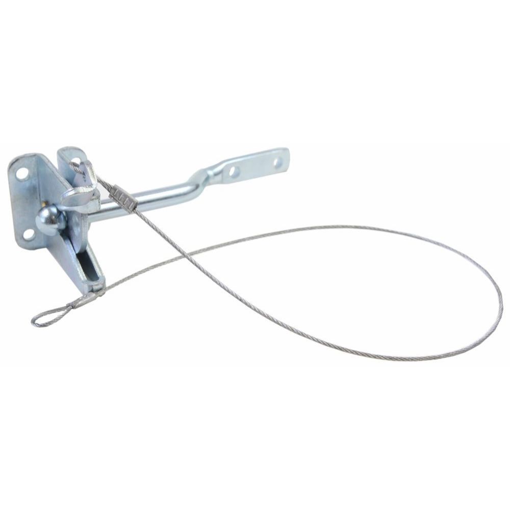 GatePro 6011012  2" Auto Gate Latch with Release Cable - Zinc Finish