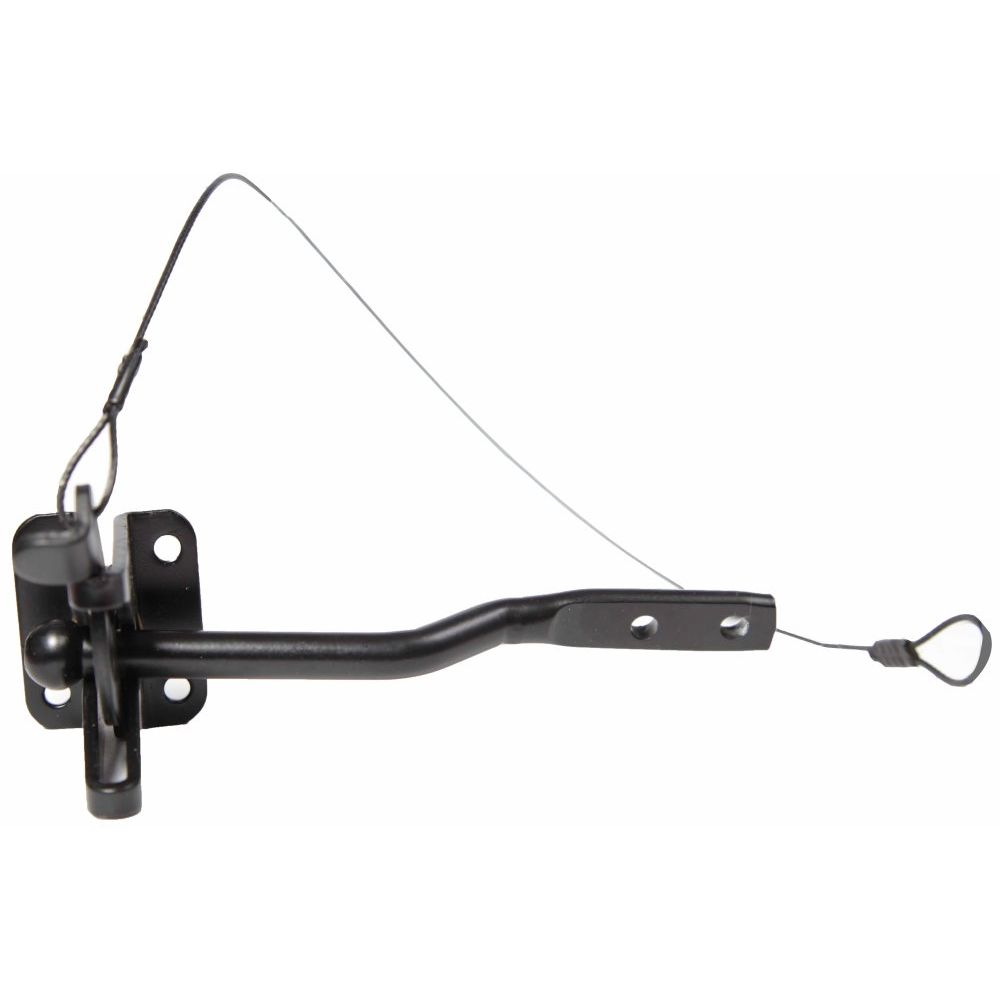 GatePro 6011013  2" Auto Gate Latch with Release Cable - Black Finish