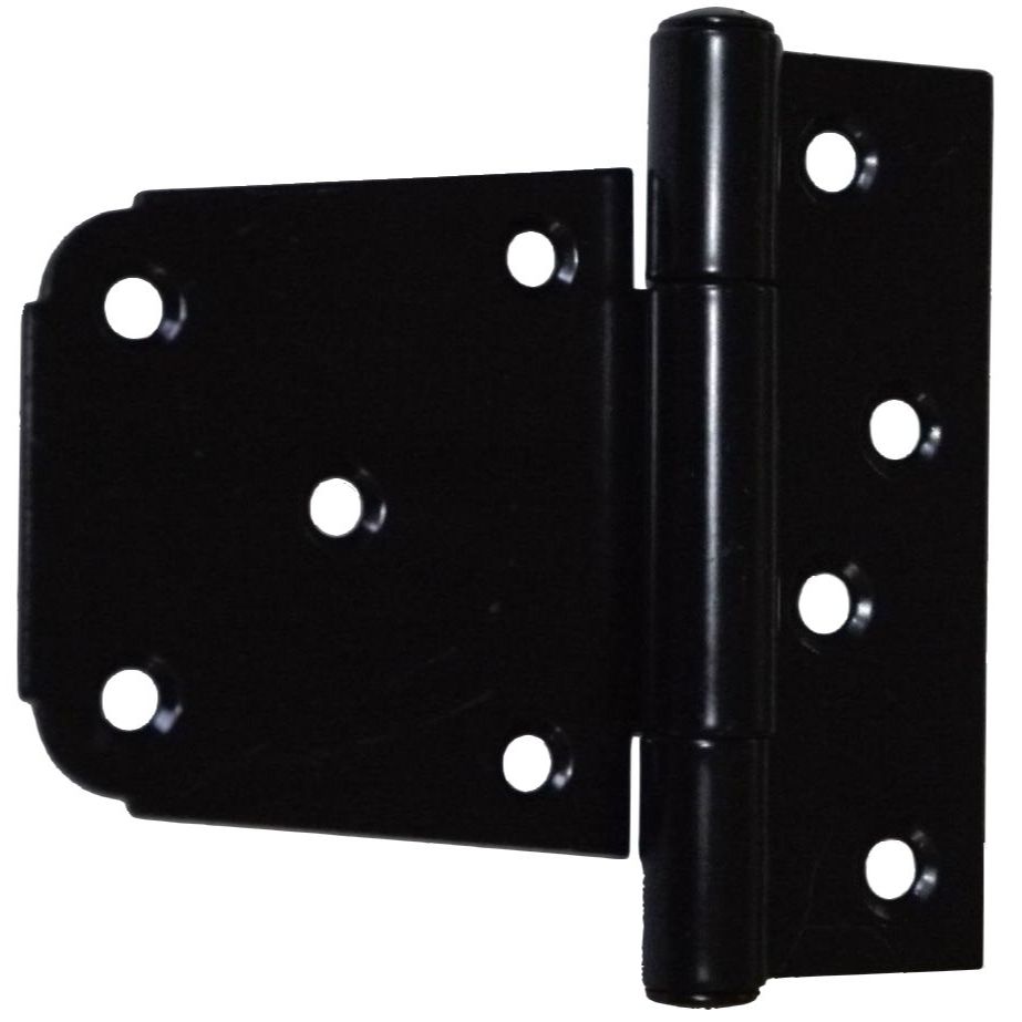 GatePro 6020013  3-1/2" Offset Gate Hinge - Black Finish