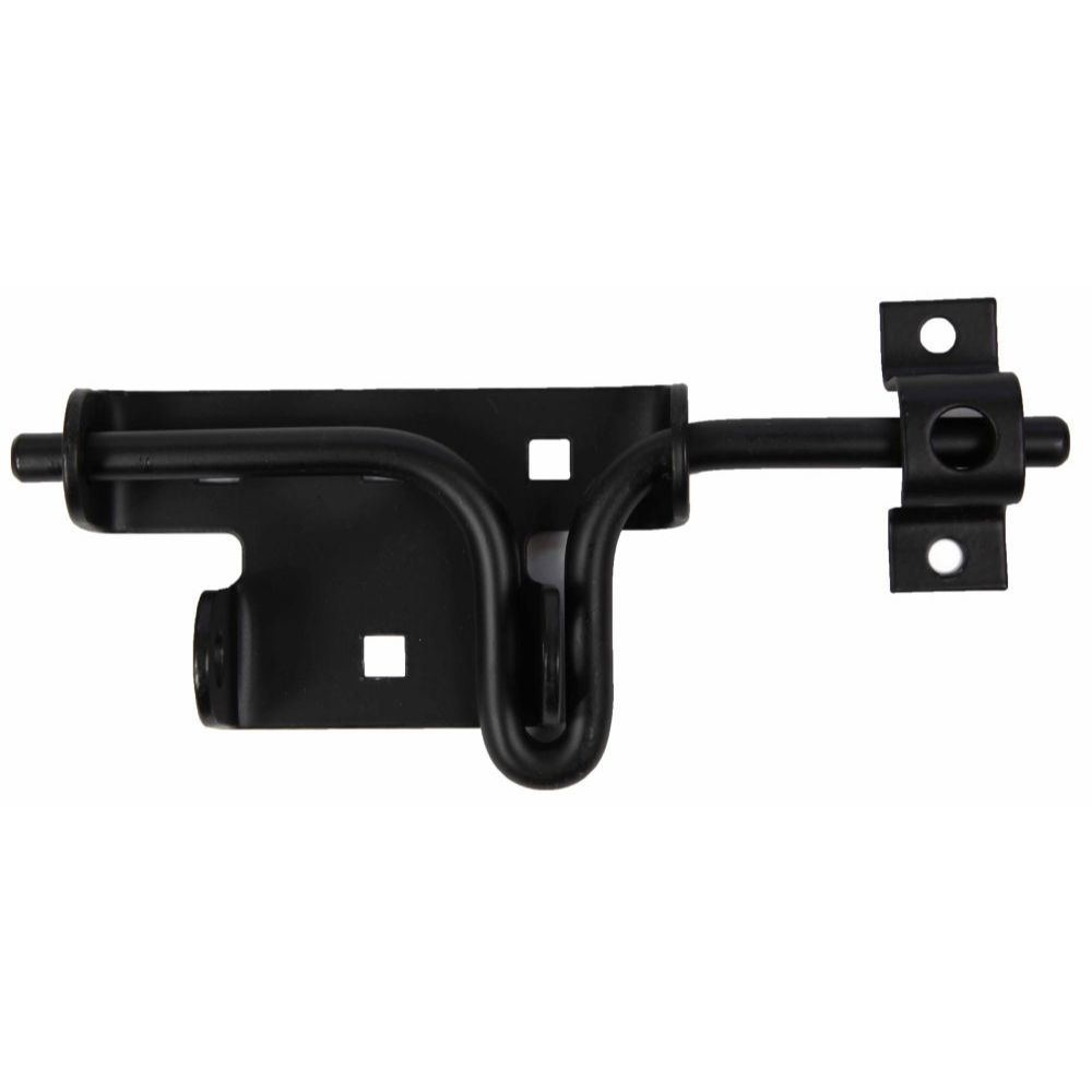 GatePro 6020023  6" Steel Slide Bolt Gate Latch - Black Finish