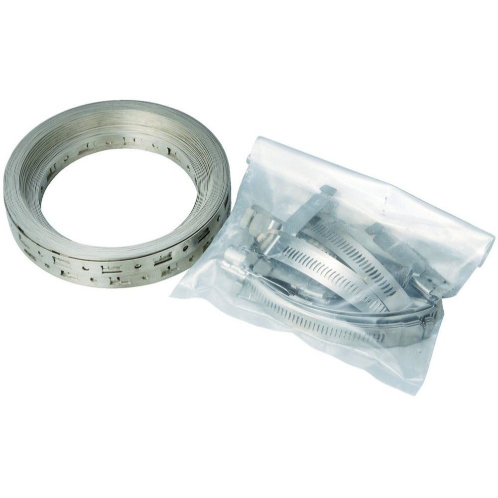 Breeze 4002 Make-A-Clamp Kit with 50' of 1/2" Wide Stainless Steel Banding Breeze 4002 Make-A-Clamp Kit with 50' of 1/2" Wide Stainless Steel Banding
