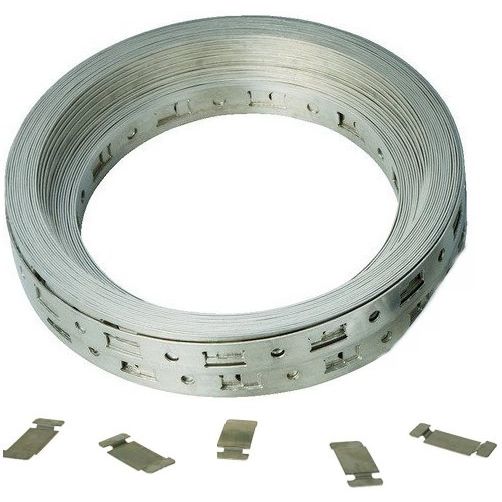 Breeze 4006 Make-A-Clamp 50' of 1/2" Wide Stainless Steel Banding and 5 Band Splices Breeze 4006 Make-A-Clamp 50' of 1/2" Wide Stainless Steel Banding and 5 Band Splices