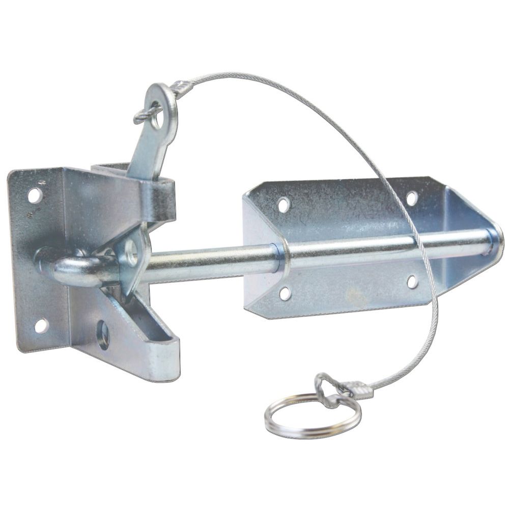 GatePro 6021102 3" Heavy Duty Auto Gate Latch with Release Cable - Zinc Finish GatePro 6021102 3" Heavy Duty Auto Gate Latch with Release Cable - Zinc Finish