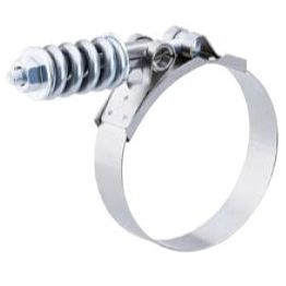 Breeze B9224-0413  Heavy Duty Spring Loaded T-Bolt Clamp Effective Diameter Range: 4.13" - 4.44" (104.8mm - 112.7mm)