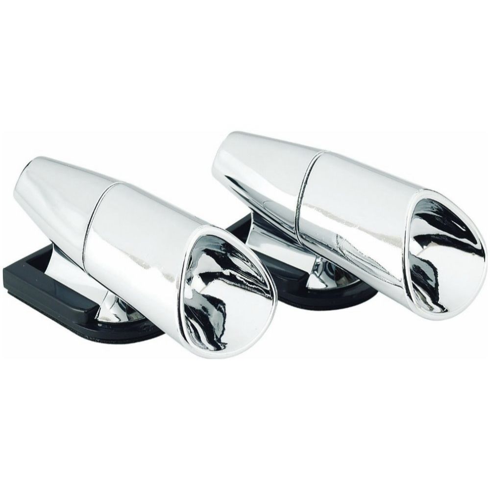 Bell Automotive 01001 Deer Alert Warning Whistles - Pair Chrome Bell Automotive 01001 Deer Alert Warning Whistles - Pair Chrome
