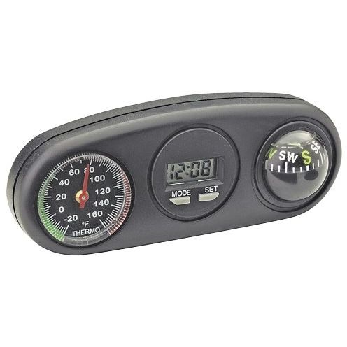 Bell Automotive 34204  Combo Clock, Compass & Thermometer