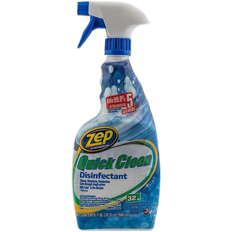 Zep Commercial ZUQCD32  Quick Clean Disinfectant - 32 fl oz