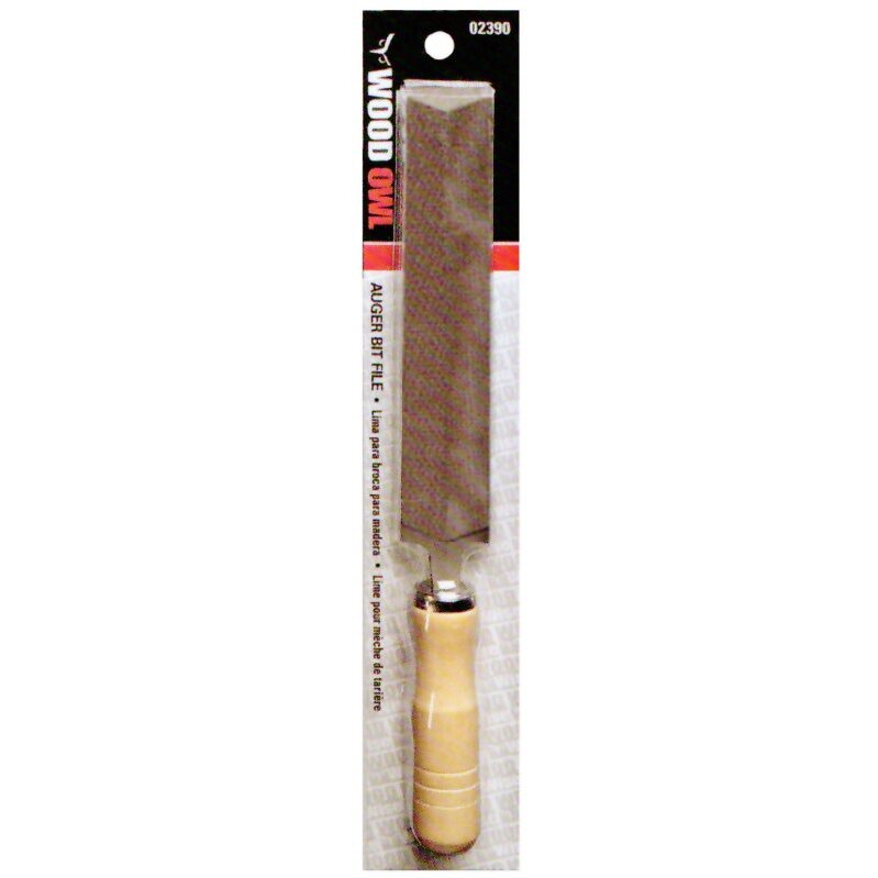 WoodOwl 02390  Feather-Type Auger Bit Re-Sharpening  File
