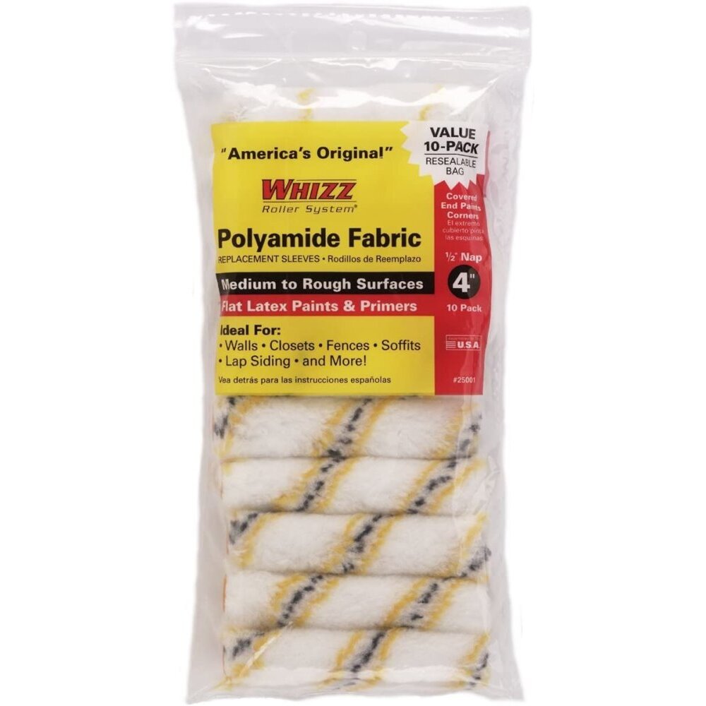 Whizz 25001 Premium Gold Stripe 4" Roller Cover Whizz 25001 Premium Gold Stripe 4" Roller Cover