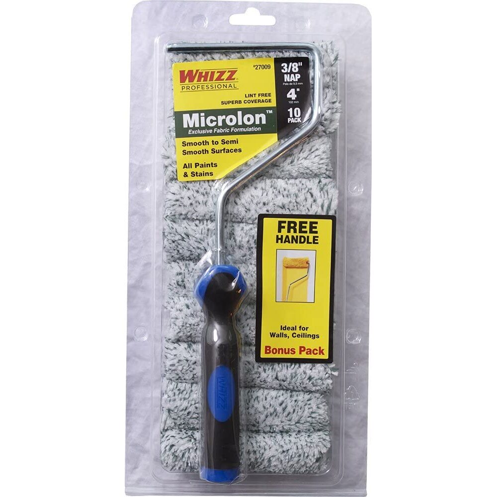 Whizz 27009 Microlon 4" x 3/8" Roller Cover 10 Roller Covers per Package Whizz 27009 Microlon 4" x 3/8" Roller Cover 10 Roller Covers per Package