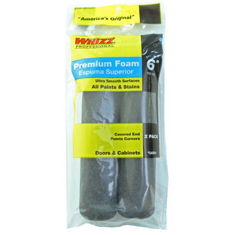 Whizz 54064   Premium Black Foam 6" Roller Cover