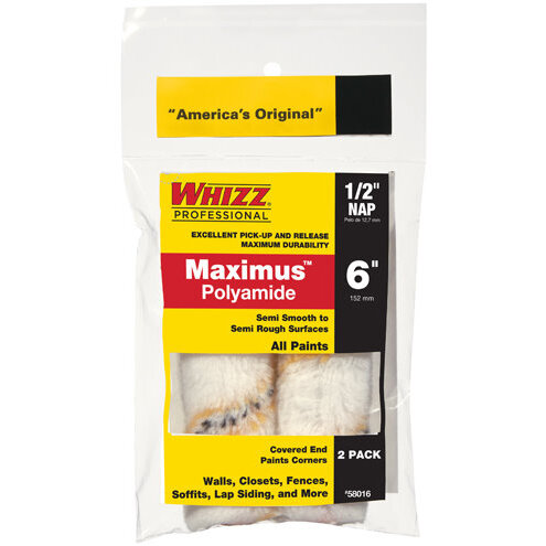 Whizz 58016   Premium Gold Stripe 6" x 1/2" Nap Roller Cover