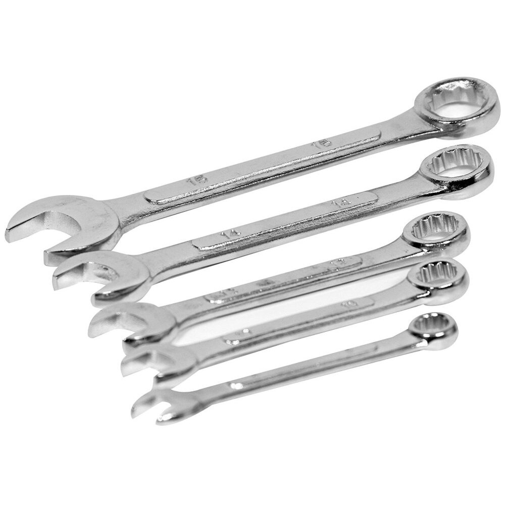 Performance Tool 1406  5 Piece Metric Combination Wrench Set
