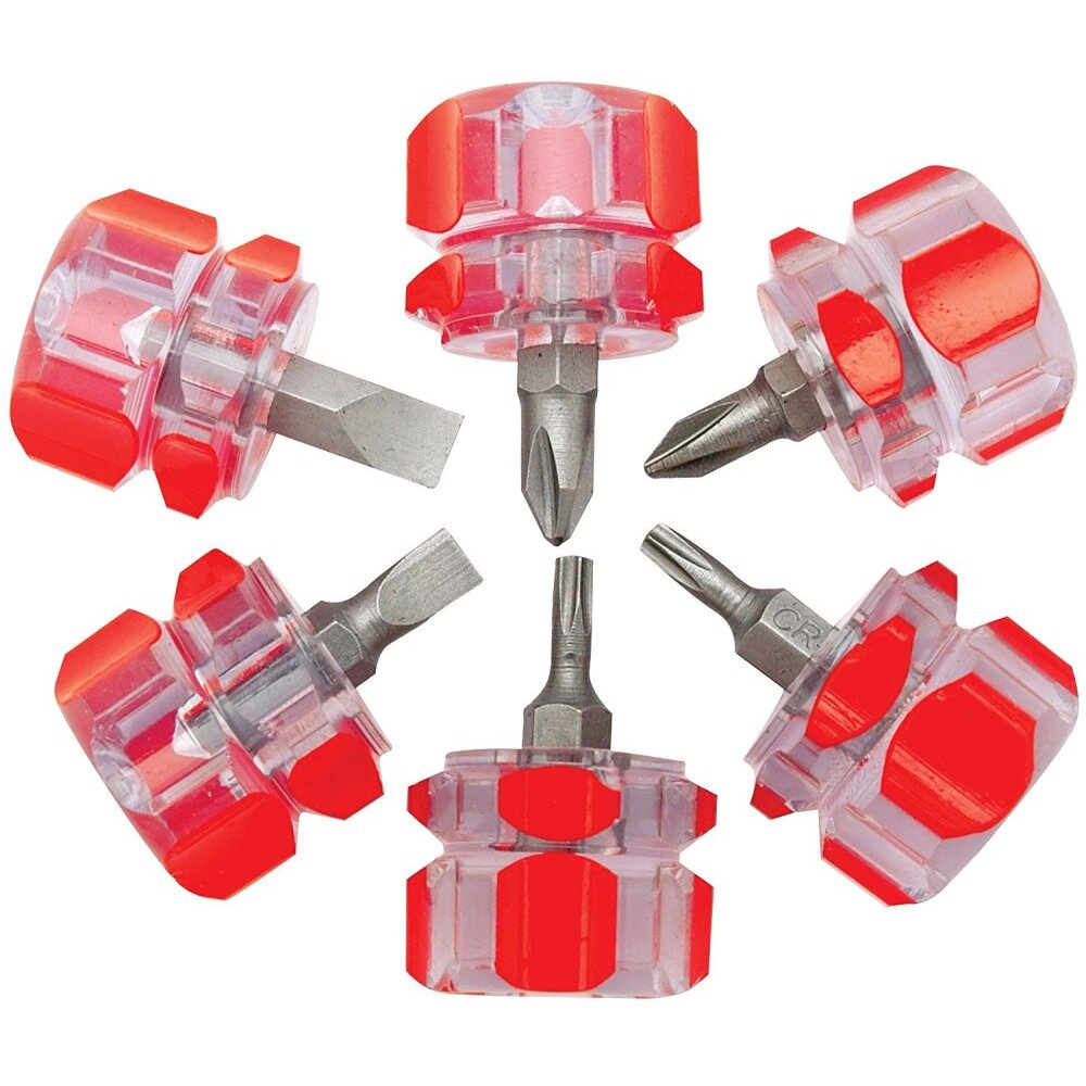 Performance Tool 1420 6 Piece Mini Stubby Screwdriver Set Performance Tool 1420 6 Piece Mini Stubby Screwdriver Set
