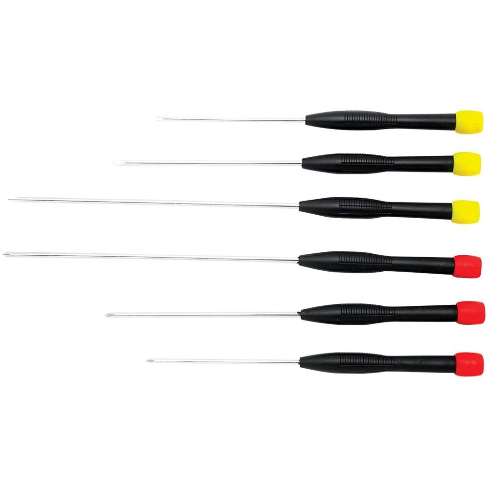 Performance Tool 1423 6 Piece Long Reach Jewelers Screwdriver Set Performance Tool 1423 6 Piece Long Reach Jewelers Screwdriver Set
