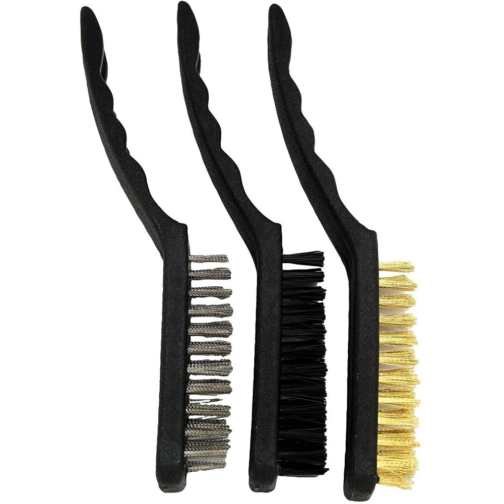 Performance Tool 1449 3 Piece 9 Inch Brush Set with Plastic Handles Performance Tool 1449 3 Piece 9 Inch Brush Set with Plastic Handles