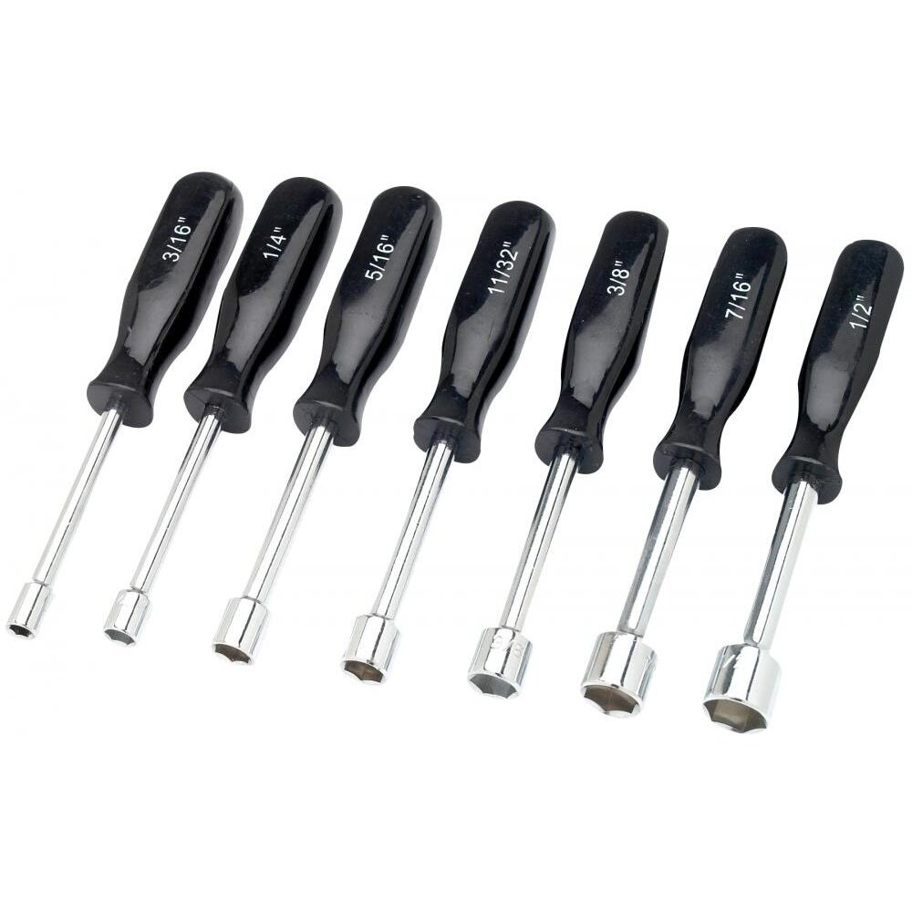 Performance Tool 1910  7 Piece SAE Nut Driver Set - 3/16 to 1/2"