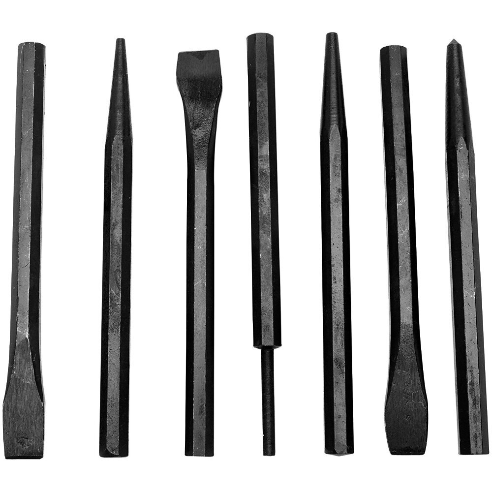 Performance Tool 1937  7 Piece Punch & Chisel Set